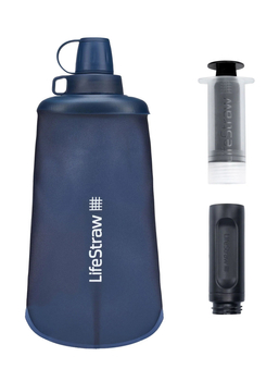 Butelka z filtrem Lifestraw Peak Series Flex Squeeze Bottle 650ml - mountain blue