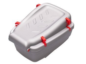 Cargo - Mały kufer na bagażnik - Srebrno-Czerwony