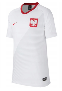 Koszulka Nike Polska 2018 894013-100 Junior biała