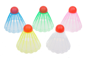 Lotki do badmintona Vivo plastikowe kolor 5 szt tuba