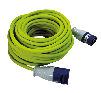 Przedłużacz Outwell Taurus CEE Camping Cable H07RN-F 3G2.5 25 m - lime green