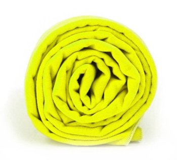 Ręcznik szybkoschnący z powłoką antybakteryjną Dr.Bacty 60x130 - neon żółty