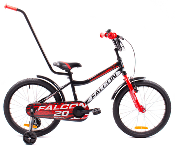 Rower dziecięcy FALCON 20" czarno-czerwony