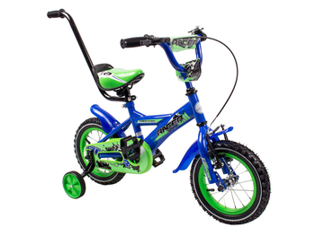 Rower dziecięcy RACER 12" niebiesko-zielony
