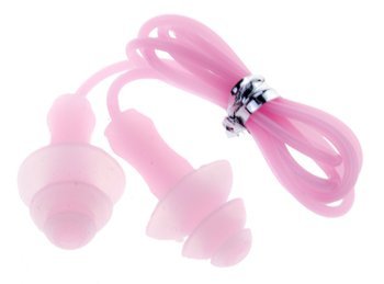Zatyczki do uszu+pasek Vivo silikon-PVC B-2006 różowe