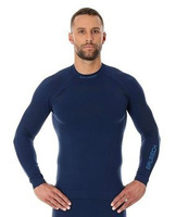 Brubeck LS13040 bluza thermo męska długi rękaw granat