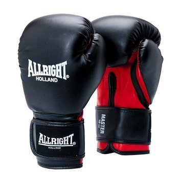 Rękawice bokserskie Allright Master PU czarno-czerwony 2052