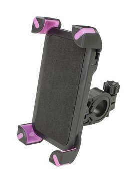 Uchwyt rowerowy na smartfon Verso CH-01 - czarno-różowy