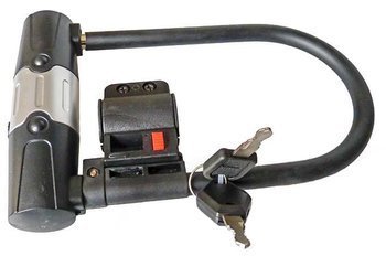 Zamknięcie Vivo LQ-207 U-Lock 250 x 160x 15 mm na klucz z podświetleniem, uchwyt, czarny