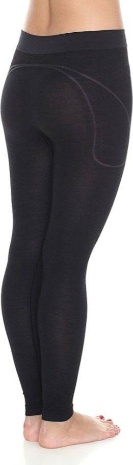 Brubeck LE11700 Spodnie damskie z długą nogawką Active Wool czarny XL