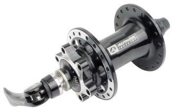 Piasta przednia AUTHOR ACO-H04D-F p/tarczę 32 otwory, łożyska maszynowe, czarna