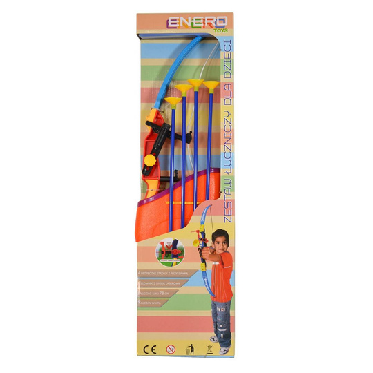 Zestaw łuczniczy Enero łuk 78cm+4 strzały+ kołczan