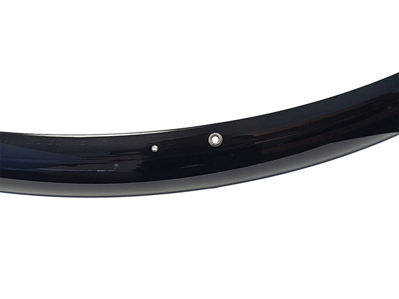 Błotniki Orion 26"x 53 mm czarny kpl. z chlapaczem, punkty na przewody 