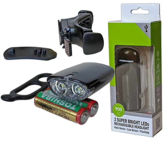 Lampa przednia Geotech GLI-001 HI-POWER 900cd czarna