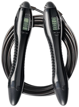 Skakanka XQISIT Skipping Rope with Counter black