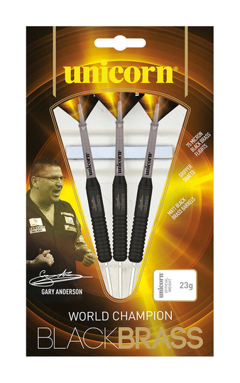 Rzutki Unicorn Black Brass GARY ANDERSON 25g ostre 27661