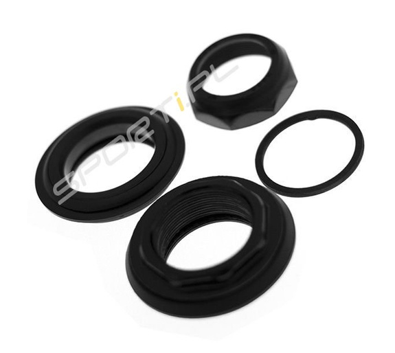 Stery kierownicy Neco H-128 1-1/8" półzintegrowane z gwintem stal czarne