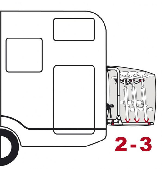 Pokrowiec na bagażnik rowerowy 2-3 Bike Cover S - Fiamma