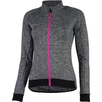 Koszulka długi rękaw Rogelli BENICE czarno-szara-różowa