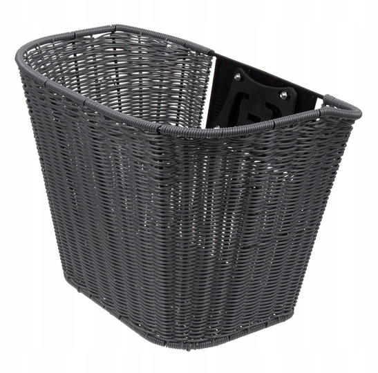 Kosz Verso SH-Z003 na kierownicę mocowany click pleciony grafitowy