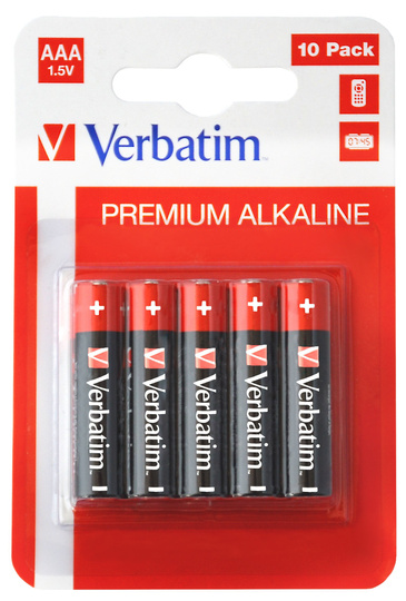  Baterie alkaliczne Verbatim AAA (10 szt)