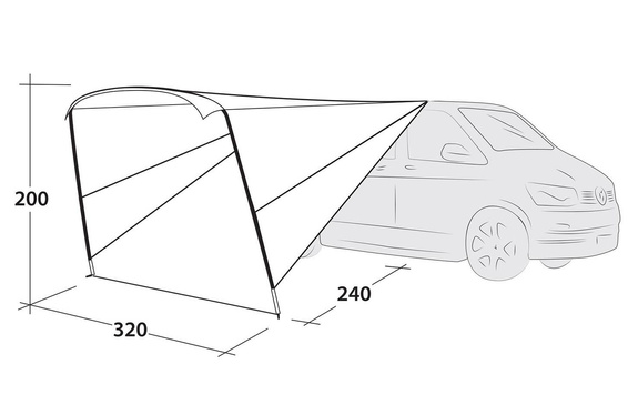 Zadaszenie Outwell Touring Canopy - black/grey