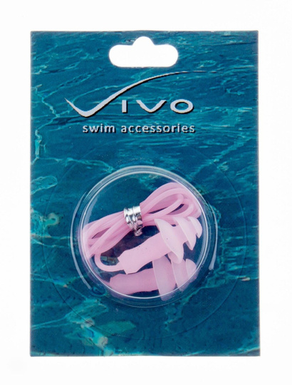 Zatyczki do uszu+pasek Vivo silikon-PVC B-2006 różowe