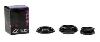 Stery kierownicy Neco H-128 1-1/8" półzintegrowane z gwintem stal czarne