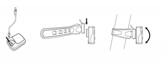 Lampa Tylna Lynx Easyfix USB