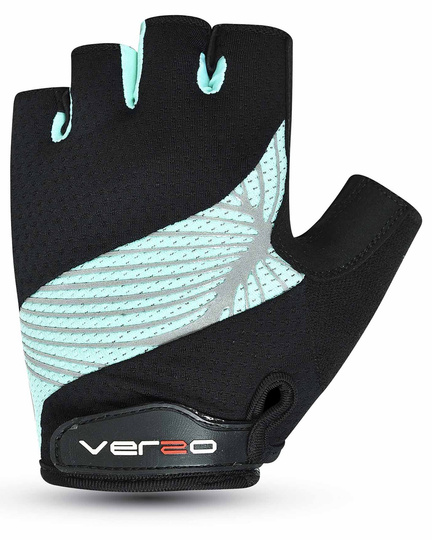 Rękawiczki rower Verso damskie SB-01-3017-CC czarno-niebieskie