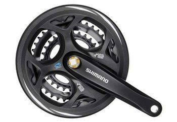 Mechanizm korbowy Shimano Altus FC-M311 175mm 42x32x22 z osłoną czarny