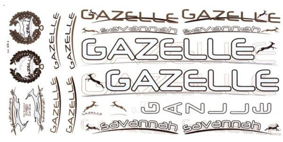 Kalkomania KR-4 GAZELLE zestaw