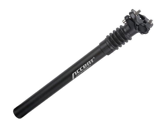 Wspornik siodła amortyzowany SP-05MCU 350mm-27,2 czarny piaskowany