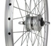 Koło przednie 28" obręcz stożkowa srebrna, piasta z prądnicą shimano DH-3N31NT 3W/6V