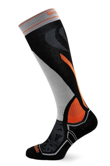 Skarpety narciarskie Bridgedale Ski Midweight Merino P - black/silver