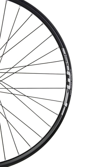 Koło tylne 27,5" piasta XMX-A291QR kaseta 8-9-10 rzędów, hamulec tarczowy, łożyska maszynowe, obręcz Rodi FW DISC czarne - szprychy czarne