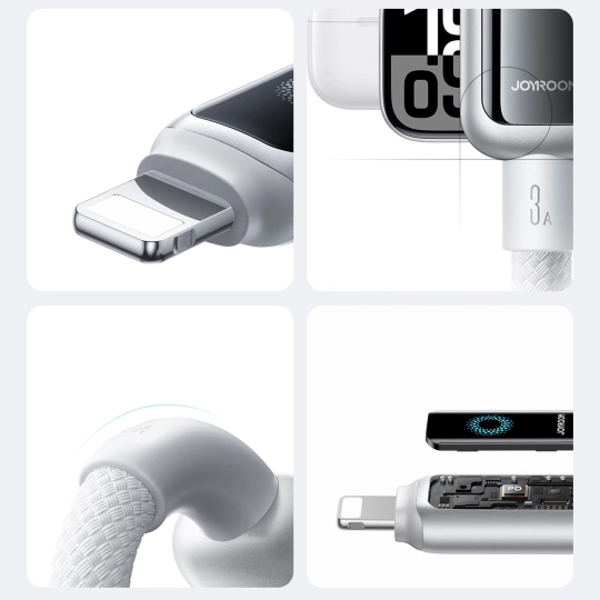 Kabel Joyroom S-A55 StarFlight 3A USB-A - Lightning 1,2m - biały