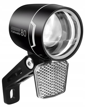 Lampa przód Verso 100 LUX do E-Bike prądnica 6V-48V