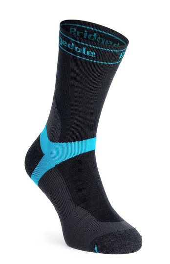 Skarpety męskie Bridgedale MTB Mid Season Weight T2 Merino Sport Boot - dark grey
