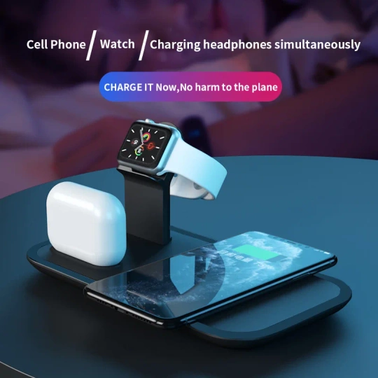 Stacja ładująca Qi 3w1 - Ładowarka indukcyjna do Apple