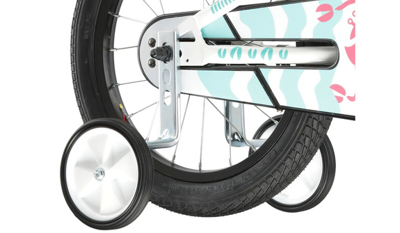 Rower Kross MINI 3.0 16" biały seledyn-koral połysk KRMN3Z16X10W005101