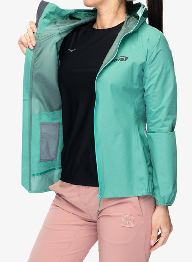 Kurtka damska do biegania Inov-8 Stormshell FZ V2 - aqua
