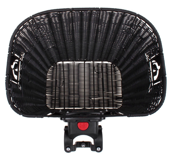 Kosz Verso SH-Z013 na kierownicę mocowany click pleciony czarny 330x250x240