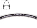 Obręcz XMX 27,5" stożek srebrna 18x29mm 36-otworów