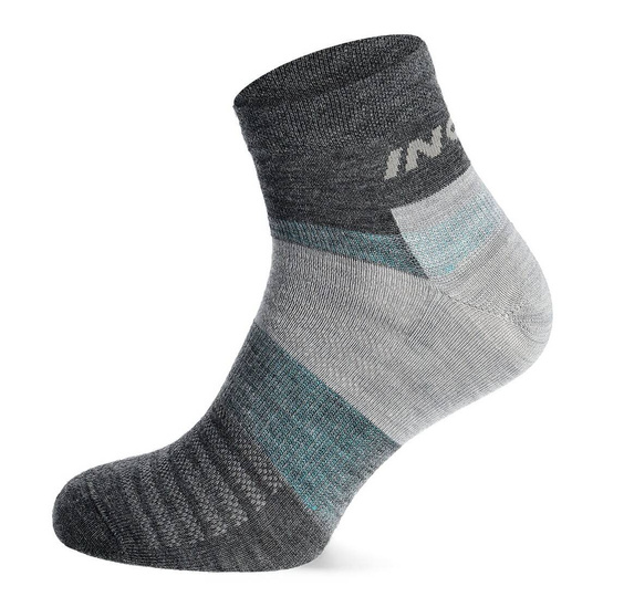 Skarpety merino Inov-8 Merino Lite Mid Sock - grey melange