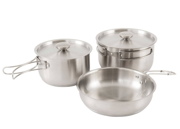 Zestaw garnków Outwell Supper Set M - silver