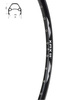 Obręcz XMX 26" DISC 36-otworów czarna 