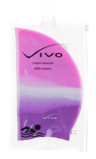 Czepek silikonowy Vivo B-1309 multikolor rózowo-fioletowy 