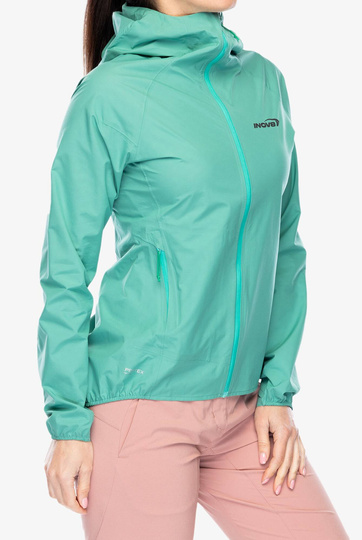 Kurtka damska do biegania Inov-8 Stormshell FZ V2 - aqua