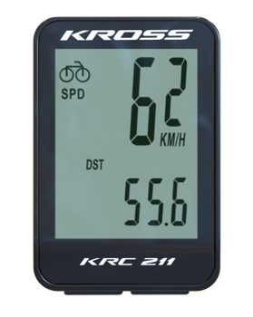 Komputerek Kross KRC 211 11-funkcjii przewodowy czarny